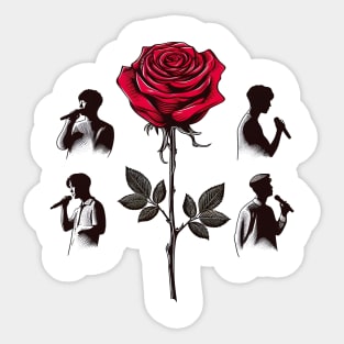 The Rose Kpop Sticker